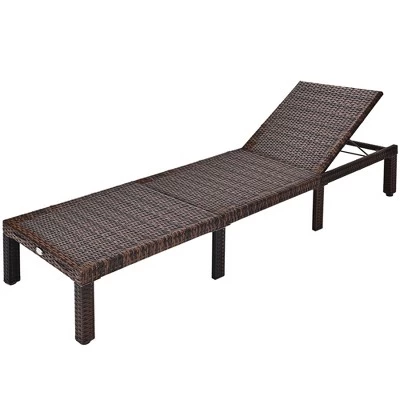 Tangkula Patio Rattan Chaise Lounge Chair Recliner Outdoor W/ 6 Positions Cushion 3 Tangkula Patio Rattan Chaise Lounge Chair Recliner Outdoor W/ 6 Positions Cushion