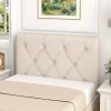 Tangkula Upholstered Headboard For Twin Size Bed W/ Fabric Upholstery Adjustable Height