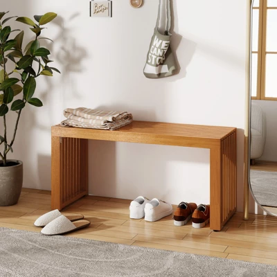 Tangkula 36 Inch Patio Bench All-Slat Acacia Wood Loveseat For 2 People 800 Lbs Capacity 3 Tangkula 36 Inch Patio Bench All-Slat Acacia Wood Loveseat For 2 People 800 Lbs Capacity