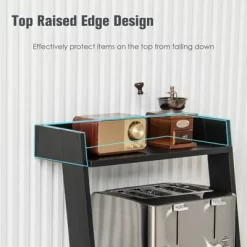 Tangkula 4-Tier Ladder Shelf 43” Tall Wooden Leaning Bookshelf Display Rack Modern Shelving Stand With Anti-tipping Device Black -Tangkula GUEST ac936d2d d83f 43d6 8a5b 018e51325c0d