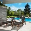 Tangkula 3PCS Chaise Lounge Set 4-Level Folding Chaise Lounge Adjustable Outdoor Beach With Wicker Side Table 2 Tangkula 3PCS Chaise Lounge Set 4-Level Folding Chaise Lounge Adjustable Outdoor Beach With Wicker Side Table -Tangkula GUEST accdc7b6 36e3 4029 8724 543265ed6de8