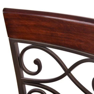 Tangkula 2PCS Bar Stools Dining Kitchen Pub Chair 9 Tangkula 2PCS Bar Stools Dining Kitchen Pub Chair - Image 7