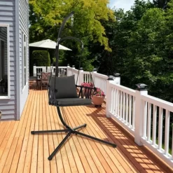 Tangkula Swing Chair W/ Stand Patio Hanging Swing Chair W/ Comfortable Seat & Back Cushions 14 Tangkula Swing Chair W/ Stand Patio Hanging Swing Chair W/ Comfortable Seat & Back Cushions -Tangkula GUEST b05c68f7 bf38 49b6 8a8a ad3c5c93d5f3