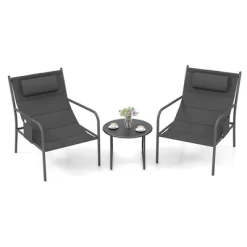 Tangkula 3 Piece Patio Set Outdoor Table And Chairs Bistro Set Small Front Porch Balcony Furniture -Tangkula GUEST b18885df c99d 484c b252 7bf8f6c7f263