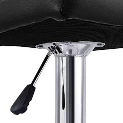 Tangkula Modern Square PU Leather Adjustable Swivel Barstools,Set Of 2 -Tangkula GUEST b1a92439 7a75 42be a55d 9cc36f5d62d3