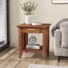 Tangkula 2PCS Boho Style Nightstand 3-Tier Sofa Side End Table W/ Drawer & Shelf Walnut -Tangkula GUEST b1c979ac f6fc 40b0 995f 60b0b31d9a20