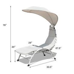 Tangkula Patio Chaise Chaise Lounge Chair With Canopy Cushioned Canopy Lounger 21 Tangkula Patio Chaise Chaise Lounge Chair With Canopy Cushioned Canopy Lounger -Tangkula GUEST b34299f8 f6e1 4bc5 b988 b5ddd18f9c14