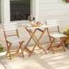Tangkula 3 Piece Folding Outdoor Patio Bistro Set Space Saving Foldable Acacia Wood Porch Chairs And Square Table -Tangkula GUEST b3cddc35 d2f5 46ed ae58 0160f566677f