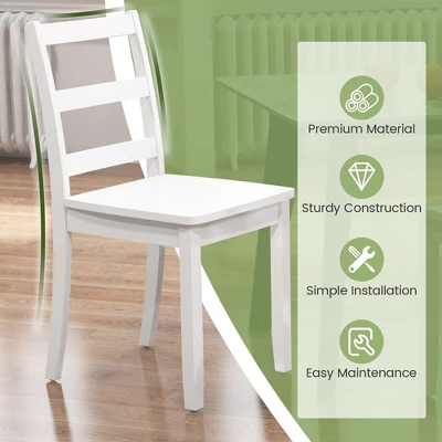 Tangkula Dining Chairs Set Of 2 Wood Dining Room Kitchen Side Chairs For Living Room 5 Tangkula Dining Chairs Set Of 2 Wood Dining Room Kitchen Side Chairs For Living Room - Image 3