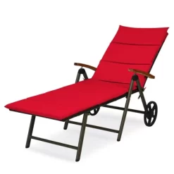 Tangkula Outdoor Rattan Wicker Lounge Chair Folding Patio Chaise W/ Wheels & Cushion 26 Tangkula Outdoor Rattan Wicker Lounge Chair Folding Patio Chaise W/ Wheels & Cushion -Tangkula GUEST b4ea4fed f4e1 421a bfd0 24e6cefc6af9