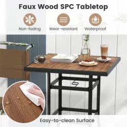 Tangkula 27.5 Inches Patio Bar Table 1.5" Umbrella Hole Metal Frame For Garden Outdoor 14 Tangkula 27.5 Inches Patio Bar Table 1.5" Umbrella Hole Metal Frame For Garden Outdoor -Tangkula GUEST b555d6bc ccf8 4490 a7d6 e505a001039f