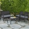 Tangkula 8PCS Patio Wicker Rattan Conversation Set Outdoor Furniture Set W/ Cushion -Tangkula GUEST b69d2280 e2e8 41da 9625 d6551e0b20ca