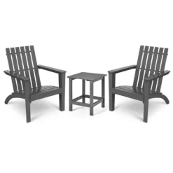 Tangkula 3PCS Patio Adirondack Chair Side Table Set Solid Wood Garden Deck Bistro Set Classic Furniture 23 Tangkula 3PCS Patio Adirondack Chair Side Table Set Solid Wood Garden Deck Bistro Set Classic Furniture -Tangkula GUEST b77c62e5 f02b 4821 9998 bb9567a729e3