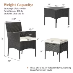 Tangkula 8PCS Outdoor Conversation Furniture Set Patio PE Rattan Sofa Set W/ Tables & Ottoman -Tangkula GUEST b8fd701d 0347 44cb 988c 6bd475d2e37a