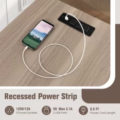 Tangkula L Shaped Desk With Charging Station 55” Reversible Corner Computer Desk With Mesh Storage Shelves CPU Stand 2 Person Gaming Desk -Tangkula GUEST b9ba323c d4e0 4388 a6c1 7477bf3870fb