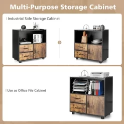 Tangkula 2-Door Kitchen Storage Bar Cabinet Buffet Sideboard W/ Wine Rack & Glass Holder 13 Tangkula 2-Door Kitchen Storage Bar Cabinet Buffet Sideboard W/ Wine Rack & Glass Holder -Tangkula GUEST ba6f960e 49b1 4b1c a488 957ad5ab8836