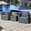 Tangkula 3-Piece Patio Wicker Conversation Set Bistro Rattan Sofa Chair With Washable Cushion Gray 2 Tangkula 3-Piece Patio Wicker Conversation Set Bistro Rattan Sofa Chair With Washable Cushion Gray -Tangkula GUEST bb069ddf 6a0f 4ca9 a1d7 4c041e7ec889