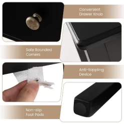 Tangkula Vanity Table Set With Lighted Mirror Adjustable 10 Bulbs Dresser 4 Drawer 17 Tangkula Vanity Table Set With Lighted Mirror Adjustable 10 Bulbs Dresser 4 Drawer -Tangkula GUEST bc682f75 535b 4ee1 a1d0 b319301d1661