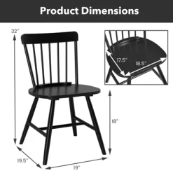 Tangkula Dining Chairs Set Of 4 Farmhouse Kitchen Chair W/ Rubber Wood Frame Wide Seat 20 Tangkula Dining Chairs Set Of 4 Farmhouse Kitchen Chair W/ Rubber Wood Frame Wide Seat -Tangkula GUEST bcd71c2c fbe9 4640 be7c 421b11e3a883