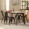 Tangkula Tolix Style Metal Dining Chairs Set Of 4 W/ Removable Backrest For Dining Room 1 Tangkula Tolix Style Metal Dining Chairs Set Of 4 W/ Removable Backrest For Dining Room -Tangkula GUEST bd78fd8e b2b4 4584 b08c 22c8691cb3f9
