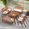 Tangkula 8-Piece Acacia Wood Patio Conversation Set Outdoor Furniture Set W/ 4 Armchairs 1 Tangkula 8-Piece Acacia Wood Patio Conversation Set Outdoor Furniture Set W/ 4 Armchairs -Tangkula GUEST bf172b4a a8ea 46d8 b0b5 cca39a635456