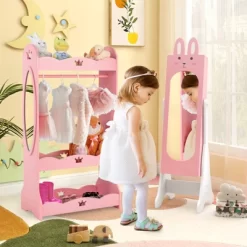 Tangkula Kids Jewelry Armoire Cabinet Free-Standing Full Length Mirror With Storage And 4 Tilt Angles 21 Tangkula Kids Jewelry Armoire Cabinet Free-Standing Full Length Mirror With Storage And 4 Tilt Angles -Tangkula GUEST c0c0ce13 3034 4b28 bdbc 0dd8c5d38619