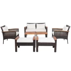 Tangkula 7PCS Patio Rattan Sofa Set Outdoor Wicker Conversation Set W/ Coffee Tables -Tangkula GUEST c1cff4f8 2850 4434 b6c1 b1a3d0f7b104