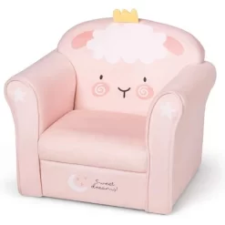 Tangkula Kids Sofa Children Armrest Chair With Pattern Toddler Furniture W/Sturdy Wood Construction Armrest Couch -Tangkula GUEST c3463e4d 1580 4b15 99fc abf24dfa4fc2