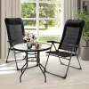 Tangkula 2PCS Outdoor Patio Folding Dining Chairs With Reclining Backrest And Headrest Black 2 Tangkula 2PCS Outdoor Patio Folding Dining Chairs With Reclining Backrest And Headrest Black -Tangkula GUEST c5f15e82 96f6 4e5b b4c2 1e052bab73ac