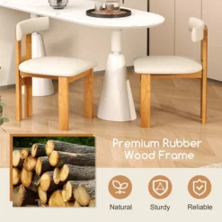 Tangkula Dining Chair Set Of 4 Upholstered Kitchen Chair W/ Padded Seat & Curved Backrest 15 Tangkula Dining Chair Set Of 4 Upholstered Kitchen Chair W/ Padded Seat & Curved Backrest -Tangkula GUEST c62f0c2a 7c82 4c37 bf81 2bbd1375f5ac