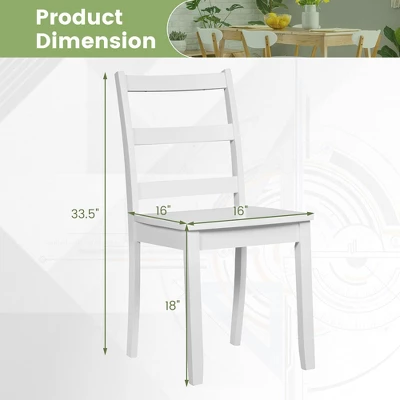 Tangkula Dining Chairs Set Of 2 Wood Dining Room Kitchen Side Chairs For Living Room 9 Tangkula Dining Chairs Set Of 2 Wood Dining Room Kitchen Side Chairs For Living Room - Image 7