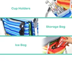 Tangkula 2 Pack Of Folding Beach Chair Portable Backpacking Chair With Cup Holder Headrest Storage Bag For Outdoor -Tangkula GUEST c833da50 4b2b 4251 9031 7cc5eb6f21ea