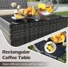 Tangkula Set Of 8 Patio Furniture Set W/Washable Cushions & Tempered Glass Coffee Table 2 Tangkula Set Of 8 Patio Furniture Set W/Washable Cushions & Tempered Glass Coffee Table -Tangkula GUEST c8c71f62 f7f9 41f8 aa00 0b9720906ace