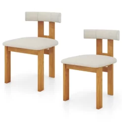 Tangkula Dining Chair Set Of 4 Upholstered Kitchen Chair W/ Padded Seat & Curved Backrest 16 Tangkula Dining Chair Set Of 4 Upholstered Kitchen Chair W/ Padded Seat & Curved Backrest -Tangkula GUEST cb8c7dac c4a8 4ff4 b6dc 06cba8f99455