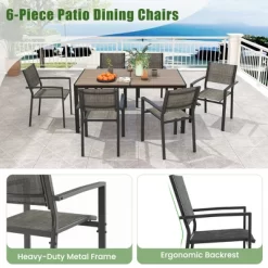 Tangkula 59" X 35" Large Rectangle Outside Table W/ Metal Legs Accommodate Up To 6 17 Tangkula 59" X 35" Large Rectangle Outside Table W/ Metal Legs Accommodate Up To 6 -Tangkula GUEST cbb08f8f 008c 4900 9ef5 15d883ff9bbf