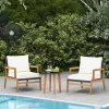 Tangkula 3 PCS Patio Chair Set Wicker Chair & Side Table Set W/ Tempered Glass Tabletop -Tangkula GUEST cbd88330 9da9 44f8 a168 229aa2dfcd34