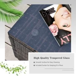 Tangkula 6PCS Wicker Patio Sectional Conversation Furniture Set With Coffee Table & Seat Cushions Red 10 Tangkula 6PCS Wicker Patio Sectional Conversation Furniture Set With Coffee Table & Seat Cushions Red -Tangkula GUEST ccdd0a49 c0c1 4b8f ab26 f1b267d6f256