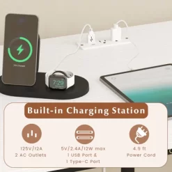 Tangkula L-Shaped Computer Desk With Power Outlets 95” Long 2-Person Desk With Monitor Shelf Modern Corner Desk Gaming Table With USB Ports White -Tangkula GUEST cd0a3df1 89ea 458e 845e 771f9132276a