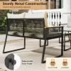 Tangkula Set Of 4 Patio Wicker Furniture Set Heavy Duty Outdoor Cushioned Conversation Set With Tempered Glass Coffee Table Off White -Tangkula GUEST cd4e98ba 2219 46cd 8760 7dd107b5d25b 1