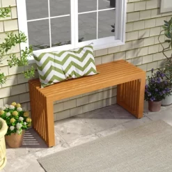 Tangkula 36 Inch Patio Bench All-Slat Acacia Wood Loveseat For 2 People 800 Lbs Capacity 14 Tangkula 36 Inch Patio Bench All-Slat Acacia Wood Loveseat For 2 People 800 Lbs Capacity -Tangkula GUEST cd537d78 8fb0 48b6 8e6d 91549a1763f5
