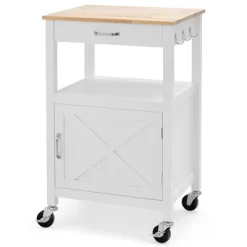 Tangkula Small Kitchen Island On Wheels Mobile Trolley Cart Barn Door Drawer Hooks 20 Tangkula Small Kitchen Island On Wheels Mobile Trolley Cart Barn Door Drawer Hooks -Tangkula GUEST cd715d76 9b47 4233 b98c 187cea736cac