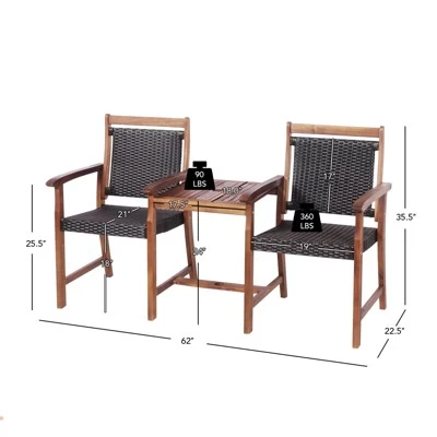 Patio Small Space Chat Sets 5 Patio Small Space Chat Sets - Image 3