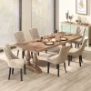 Tangkula Upholstered Dining Chairs Set Of 4 Tufted Wingback Chairs W/ Solid Wood Legs -Tangkula GUEST ce0efd33 c816 42fe 9f41 ee6fdbcf414e 1
