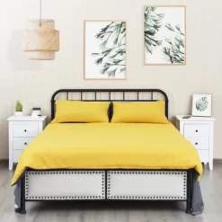 Tangkula 2PCS End Table Nightstand Living Room Furniture W/ 3 Drawers White