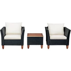 Tangkula 3-Piece Wicker Patio Furniture Set Outdoor Conversation Set W/ Cushions & Coffee Table 18 Tangkula 3-Piece Wicker Patio Furniture Set Outdoor Conversation Set W/ Cushions & Coffee Table -Tangkula GUEST cf75a1dc 0512 4a29 95ee 268bdbaea82e