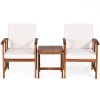 Tangkula 3-Piece Outdoor Acacia Wood Sectional Conversation Sofa Set With Cushions -Tangkula GUEST d1042826 58ec 4c39 93da 4d779d54dc99