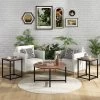 Tangkula Round Nesting Table Set Of 3 Modern / Farmhouse Coffee Table W/2 End Tables -Tangkula GUEST d1f182e0 f6f8 4621 b581 24c2357e0042