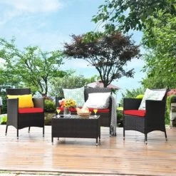Tangkula 4-Piece Patio Rattan Wicker Conversation Furniture Set Sofa Chair Table Set 25 Tangkula 4-Piece Patio Rattan Wicker Conversation Furniture Set Sofa Chair Table Set -Tangkula GUEST d333e960 c48f 491e 84ad ac0e1322ddd2