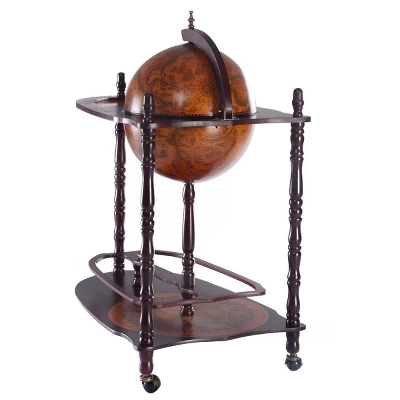Tangkula Globe Bar Stand 34'' H Global Italian Style Rack Drinks Bottle Shelf 8 Tangkula Globe Bar Stand 34'' H Global Italian Style Rack Drinks Bottle Shelf - Image 6