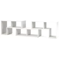 Tangkula 3 PCS Adjustable TV Stand Minimalist Entertainment Center For 43 55 60 65 Inch TV Media Console Table White -Tangkula GUEST d41c8ae2 598f 4cac bded 98bea090c6f2